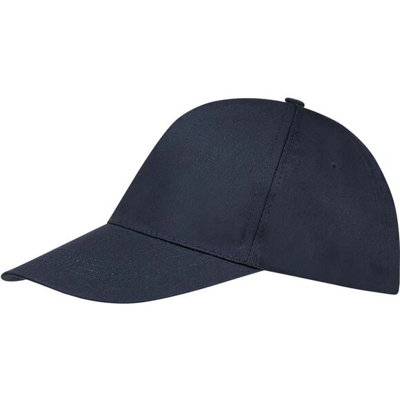 SOLS Unisex Buzz 5 Panel Baseball Cap / Navy - Picture 3 of 5